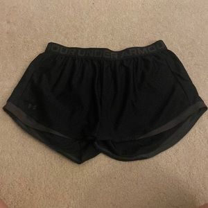 Under Armour black athletic shorts